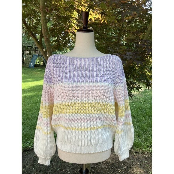 Sezane - Vivien La Maille Pastel Multicoloured Sweater - Picture 7 of 15